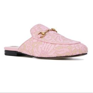 Gucci Princetown Mule pink lace